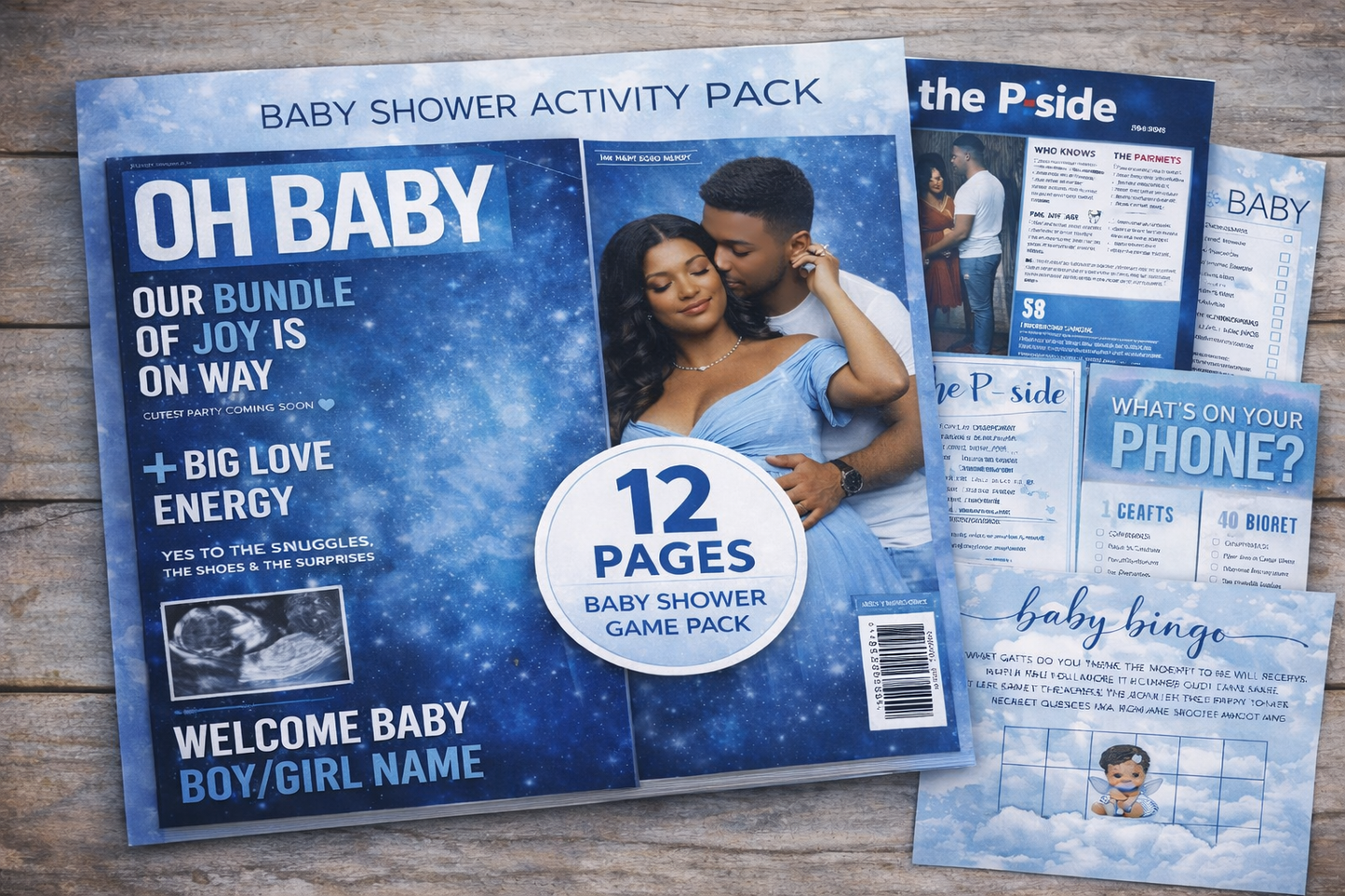 Baby Shower Activity Book