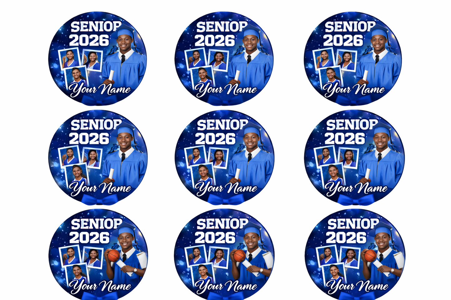 Custom Memory & Celebration Buttons