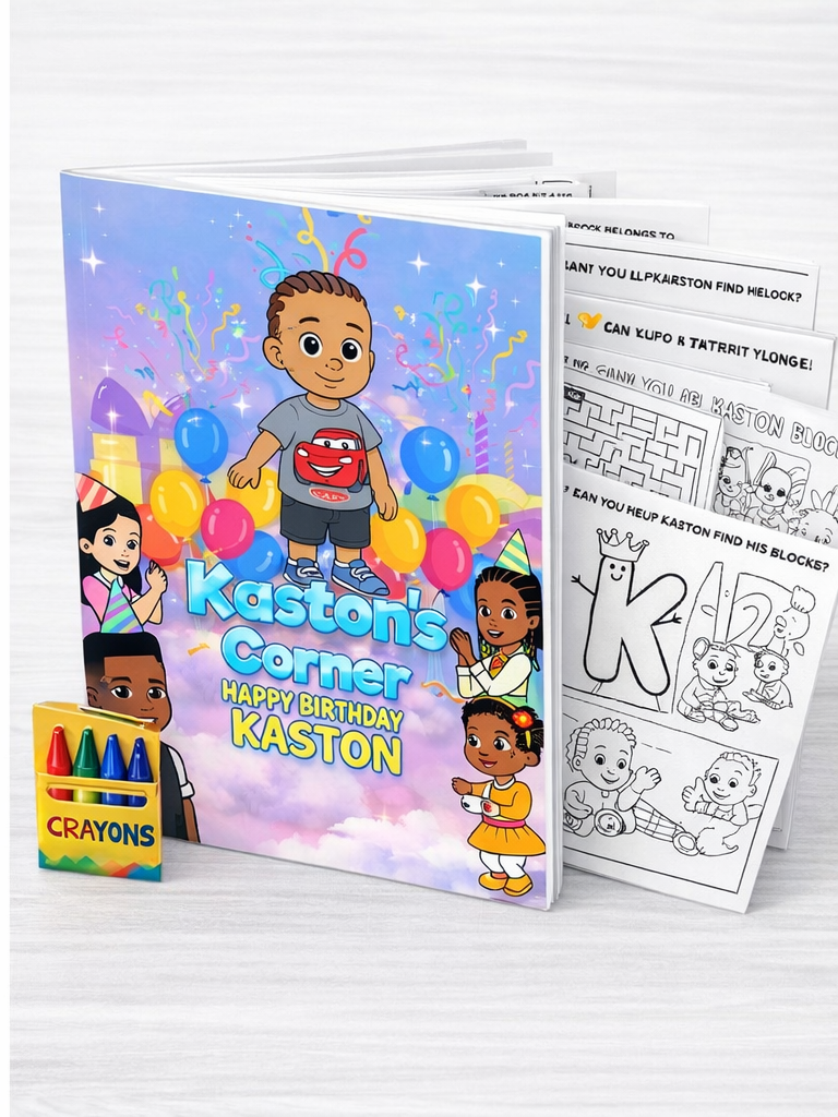 Personalized Birthday Activity Book